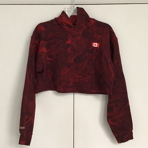 LuLuLemon sz 10 Team Canada All Yours Cropped Hoodie - Picture 7 of 8